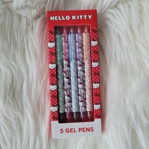 NEW Hello Kitty Gel Pens 5 Pack